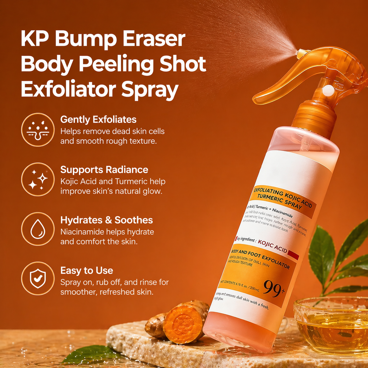 Peel Shot - Kojic + Turmeric Body Peel Spray