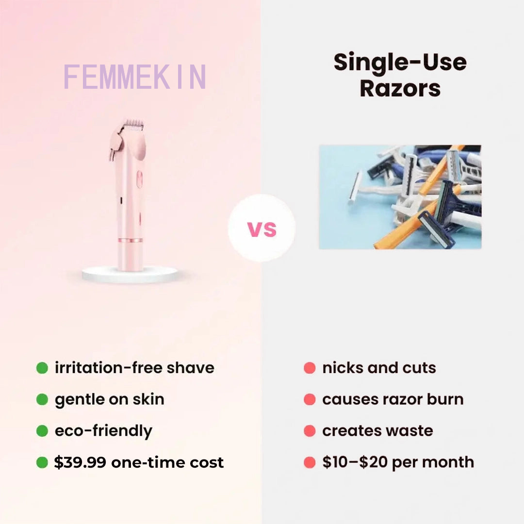 2-in-1 Painless Bikini Hair Trimmer