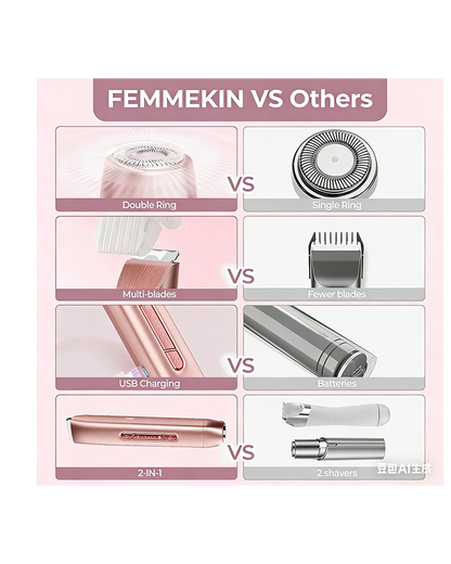 2-in-1 Painless Bikini Hair Trimmer