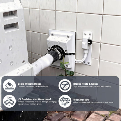🔥HVAC Wall Penetration & Line-Set Cover Kit – Retrofit Finish Solution