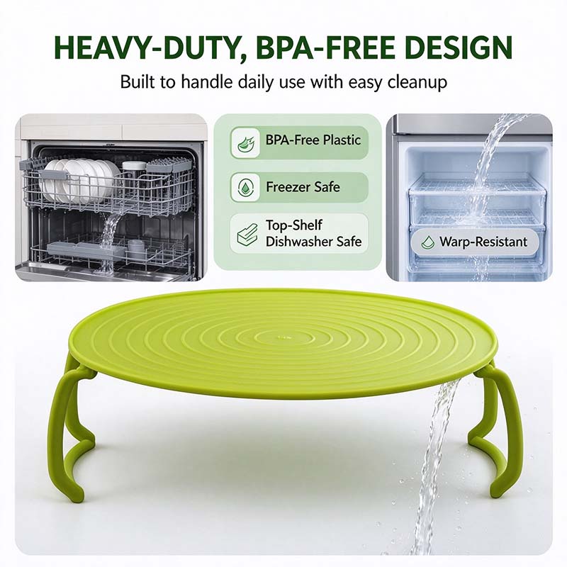 4-in-1 Multifunctional Microwave Tray (Splash Guard, Carrying Tray, and Stacking Rack) 🍲
