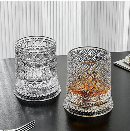 360° Spinning Crystal Whiskey Glass