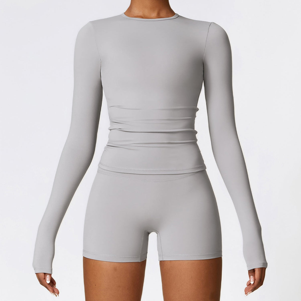 Soft Single-Layer Basic Long Sleeve Shirts See Through Breathable Wear Casual Sporty Shirt