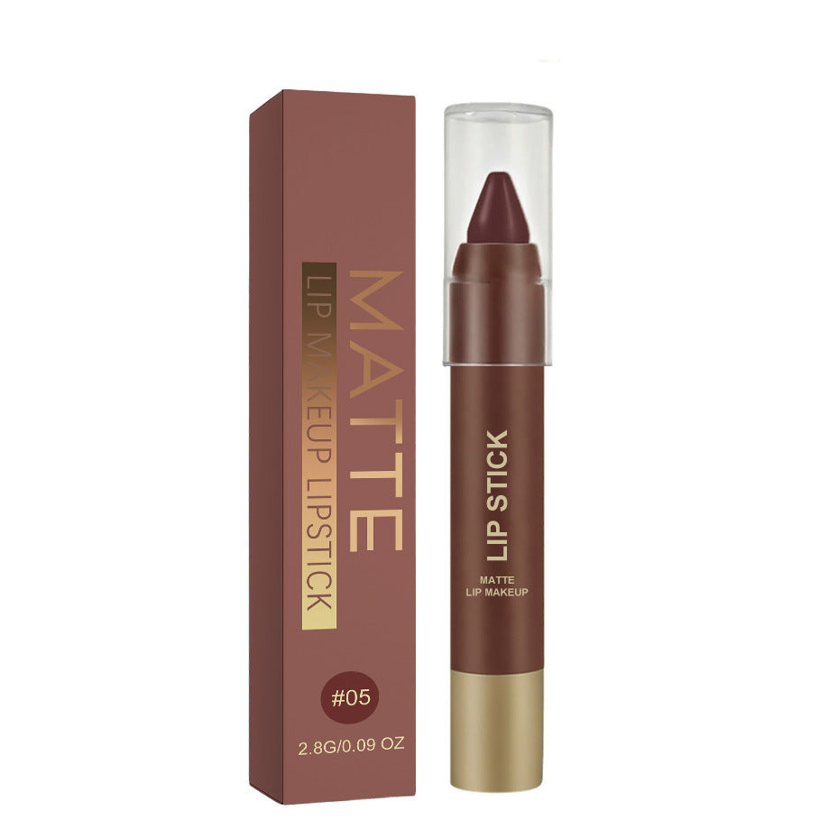 Matte Brown Lipstick| Waterproof Non-Stick Cup