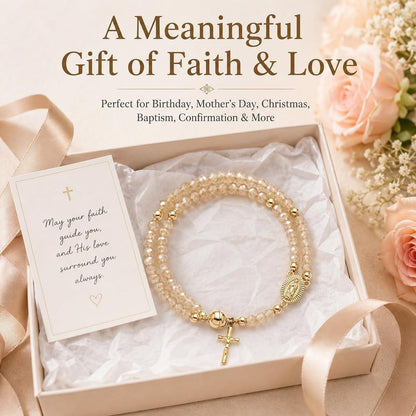 Handcrafted rosary bracelets -  A Warm Companion for Your Faith Journey📿