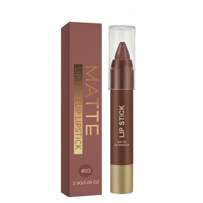 Matte Brown Lipstick| Waterproof Non-Stick Cup