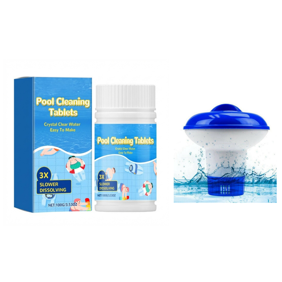 Pool Cleaning Tablets for Crystal Clear Water