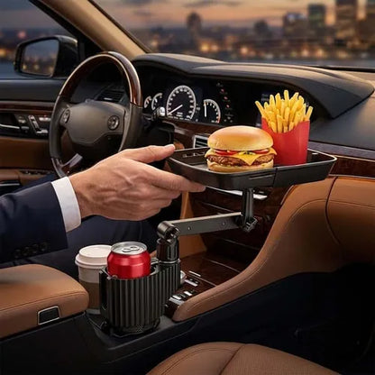 Universal 360° Swivel Car Cup Holder Tray