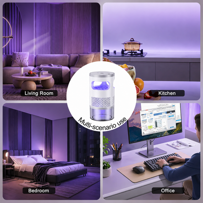 Indoor Insect Trap with Light and Suction