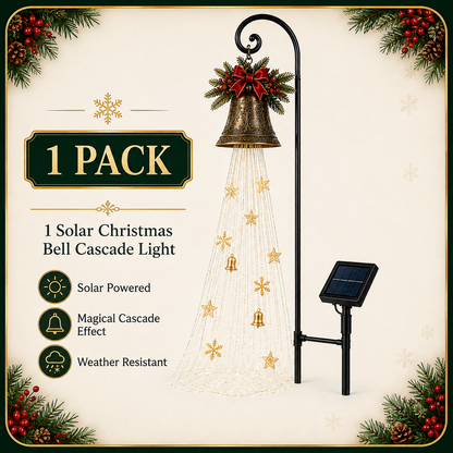 🔥Hot Sale 73% OFF🎄 Christmas Bell Cascade Solar Yard Light✨
