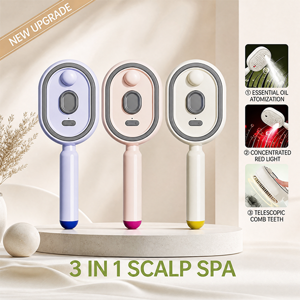 Essential Oil Mist Air Cushion Massage Comb Self Cleaning Anti Static Hair Care Brush