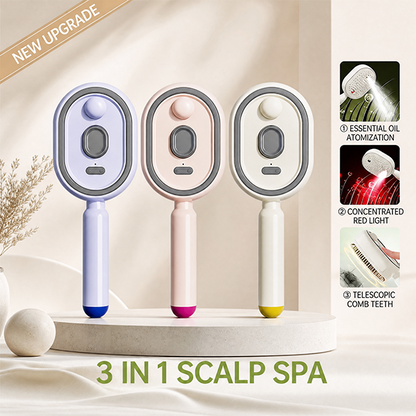 Essential Oil Mist Air Cushion Massage Comb Self Cleaning Anti Static Hair Care Brush
