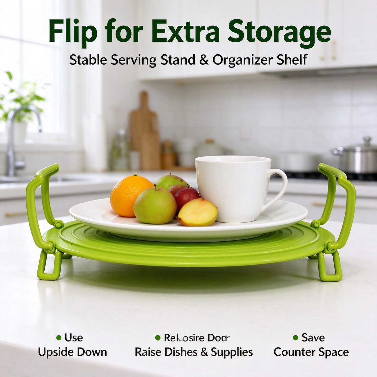 4-in-1 Multifunctional Microwave Tray (Splash Guard, Carrying Tray, and Stacking Rack) 🍲
