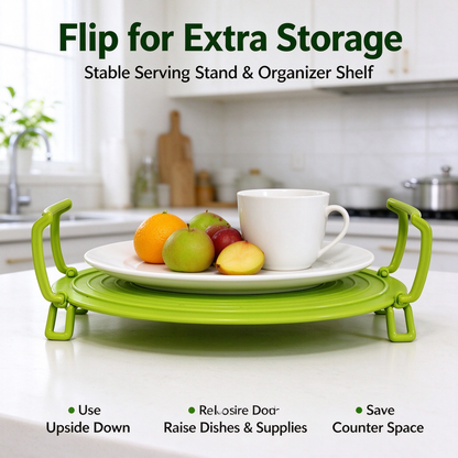 4-in-1 Multifunctional Microwave Tray (Splash Guard, Carrying Tray, and Stacking Rack) 🍲