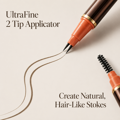 Water Resistant Dual Tip Brow and Beard Pen