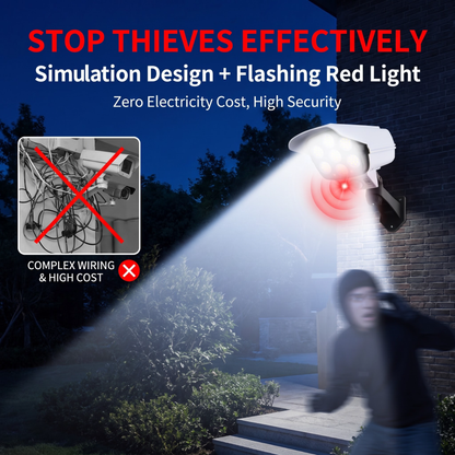 📢📢⚡Simulated security camera with LED solar light