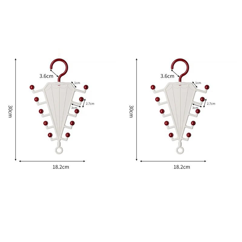 V-Shaped Double-Sided Multi-Purpose Hanger Organizer