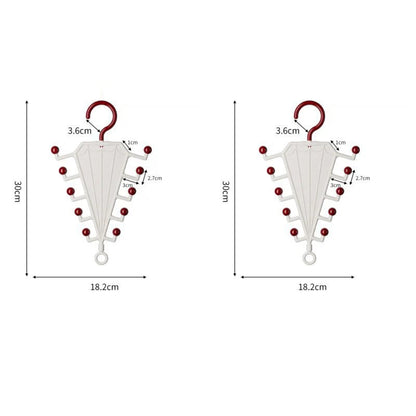 V-Shaped Double-Sided Multi-Purpose Hanger Organizer