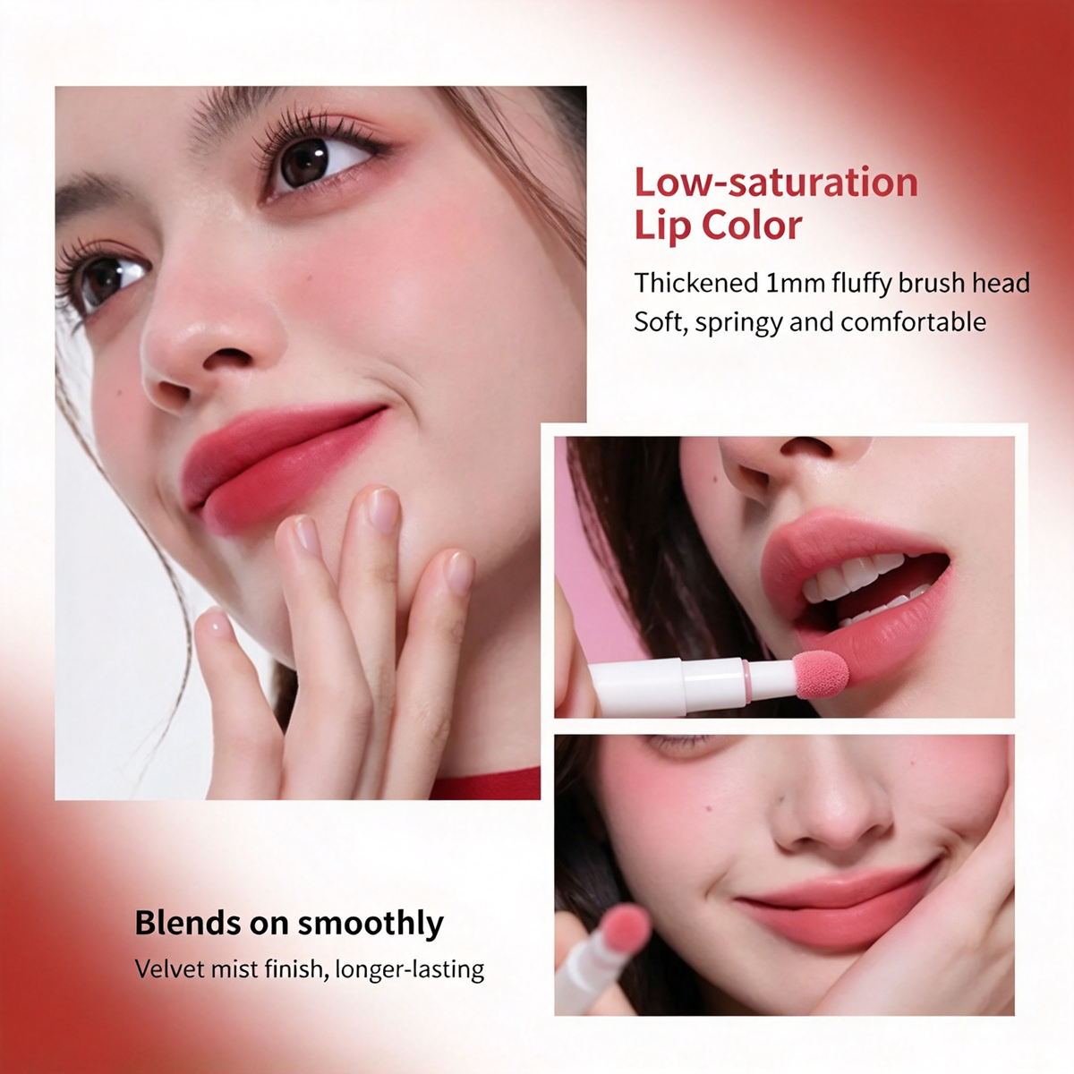 Cushion Matte Lip Cream, Soft Velvet Blur Finish