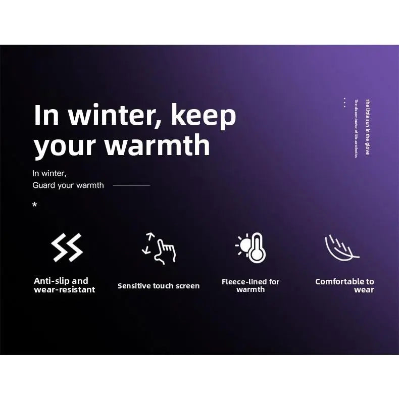 Winter Thermal Touchscreen Gloves – Water-Resistant & Touchscreen-Friendly