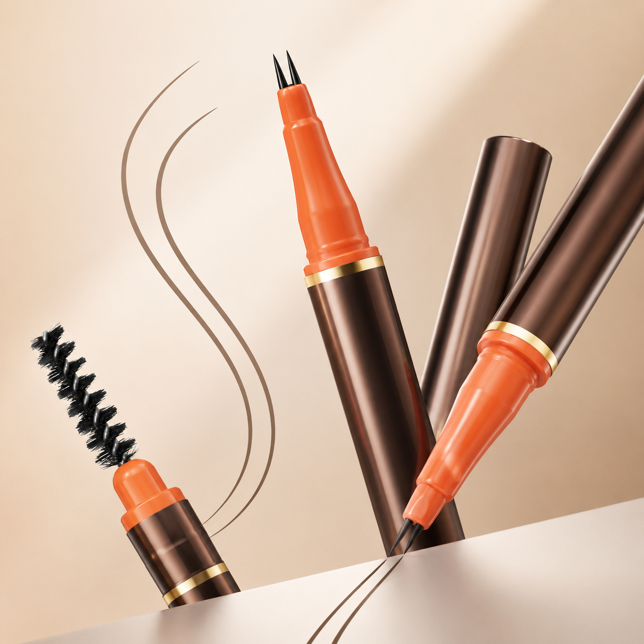 Water Resistant Dual Tip Brow and Beard Pen