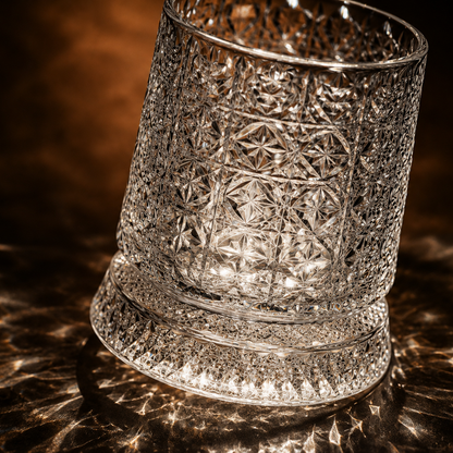 360° Spinning Crystal Whiskey Glass