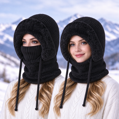 Stay Cozy and Stylish This Winter ❄️✨3 in 1 Beanie Hat For Women
