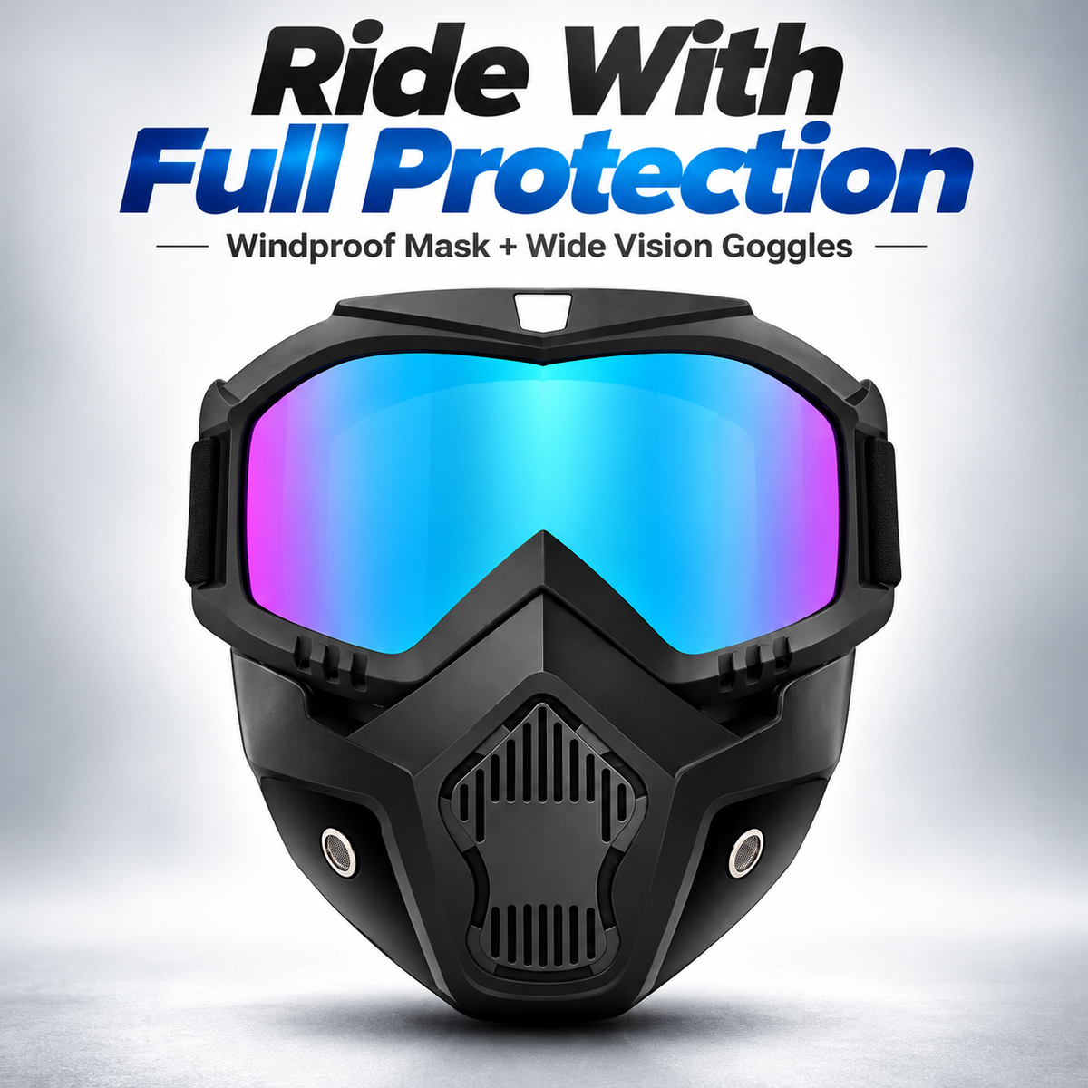 🛠️Detachable Full Face Goggle Mask
