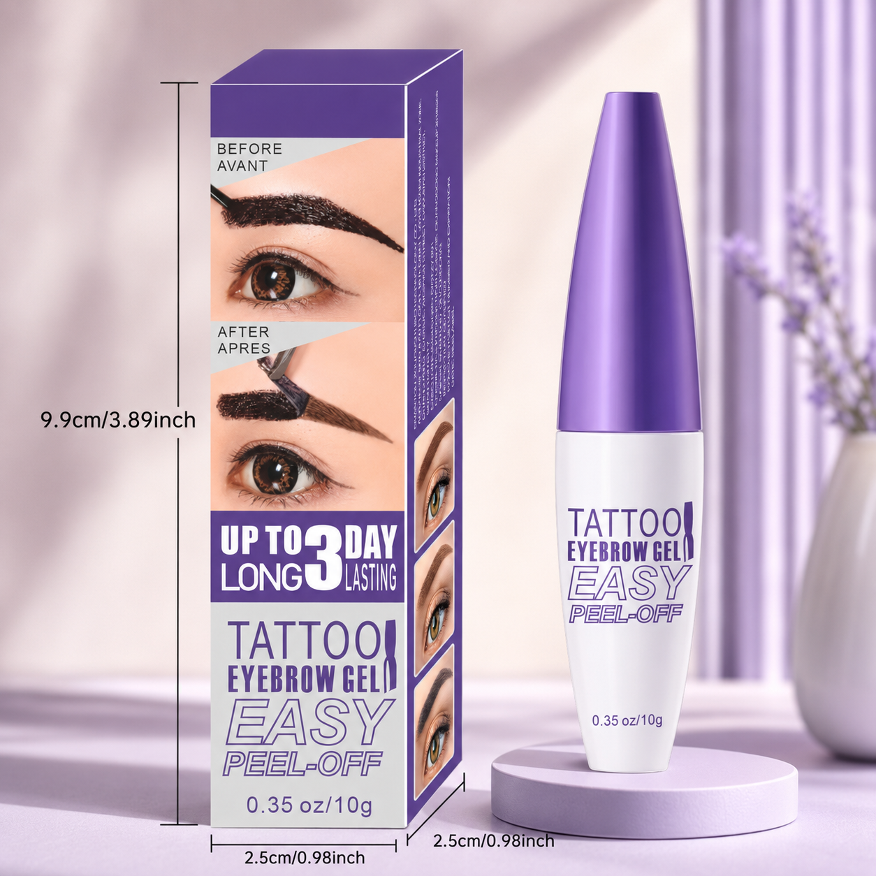 Waterproof Peel Off Eyebrow Tint Gel