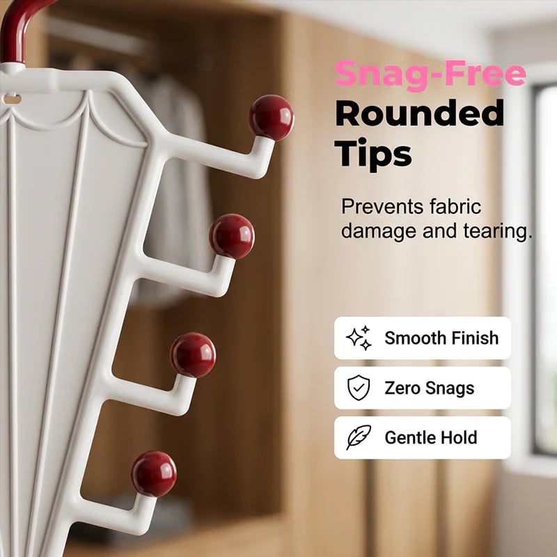 V-Shaped Double-Sided Multi-Purpose Hanger Organizer