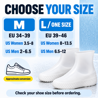 🌧️🥾 Buy 1 Get 1 Free – Outdoor Reusable Latex Rain Boot Covers | Waterproof & Durable ✨✨
