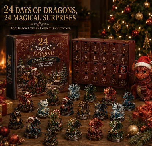 🐉💥 24 Days of Dragons Advent Calendar – 24 Unique Dragons, 24 Magical Christmas Surprises 🎄✨