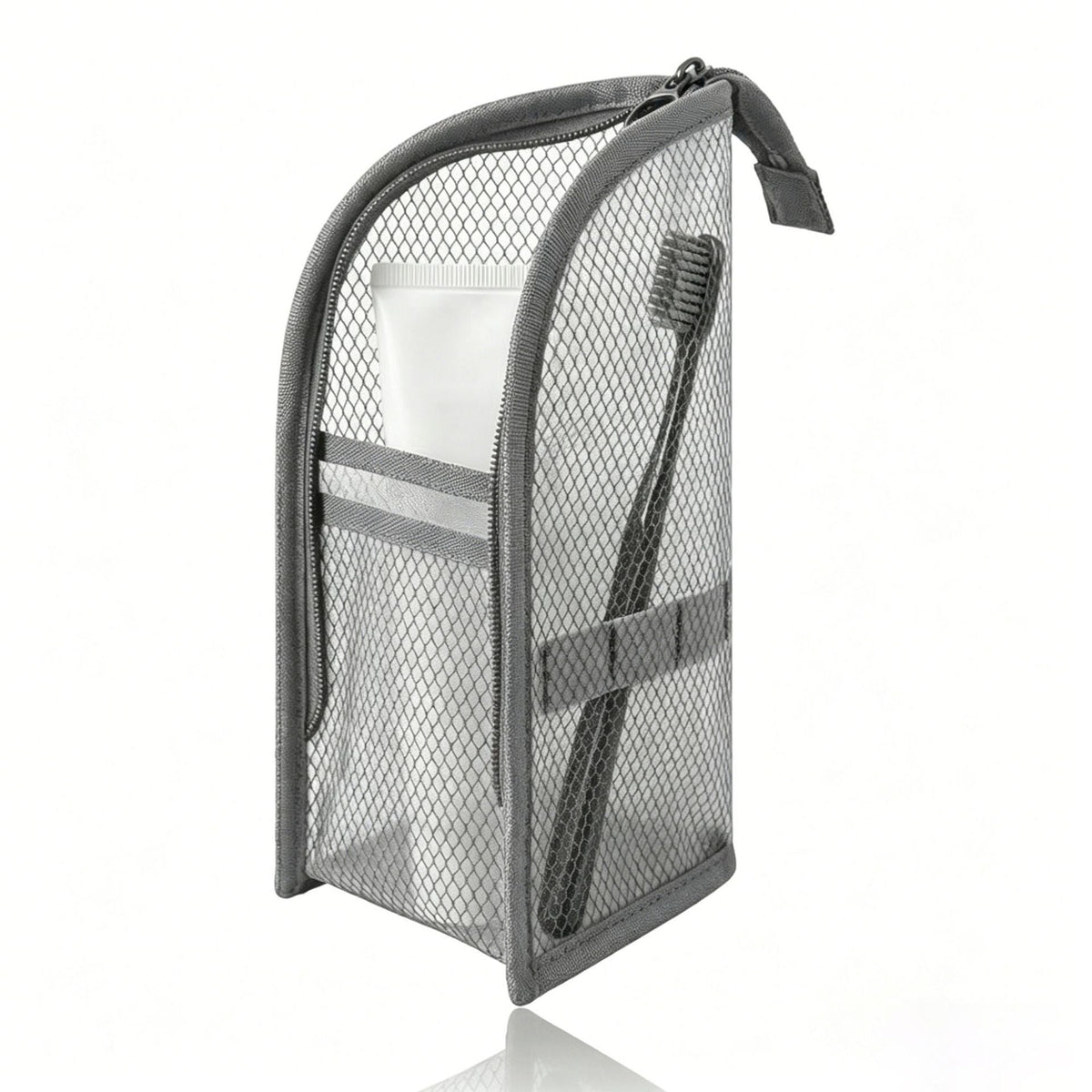 Mesh Zipper Toiletry Storage Pouch