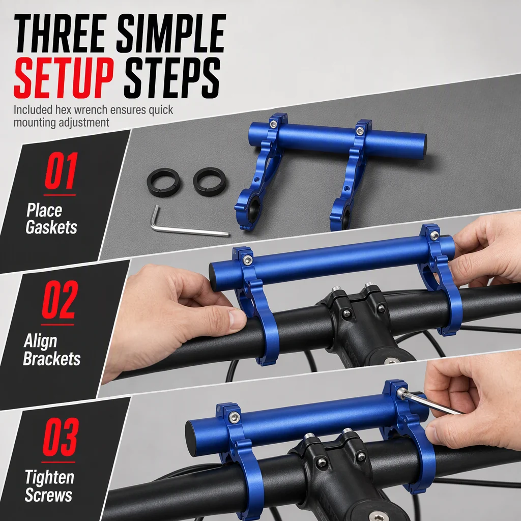 Multi-Functional Bicycle Extender Bracket