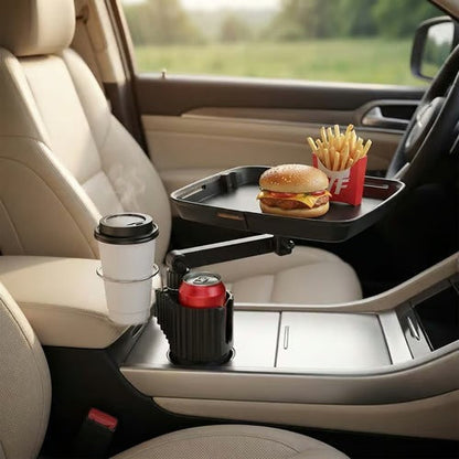 Universal 360° Swivel Car Cup Holder Tray