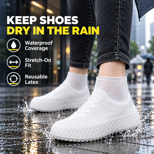 🌧️🥾 Buy 1 Get 1 Free – Outdoor Reusable Latex Rain Boot Covers | Waterproof & Durable ✨✨