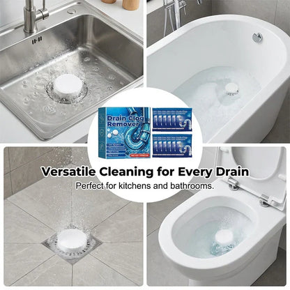 Powerful Drain Unclogging Tablets for Kitchen and Bathroom Pipes