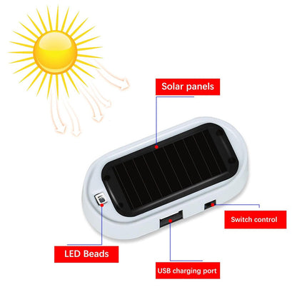 Compact Solar Anti-Theft LED Flashing Lamp